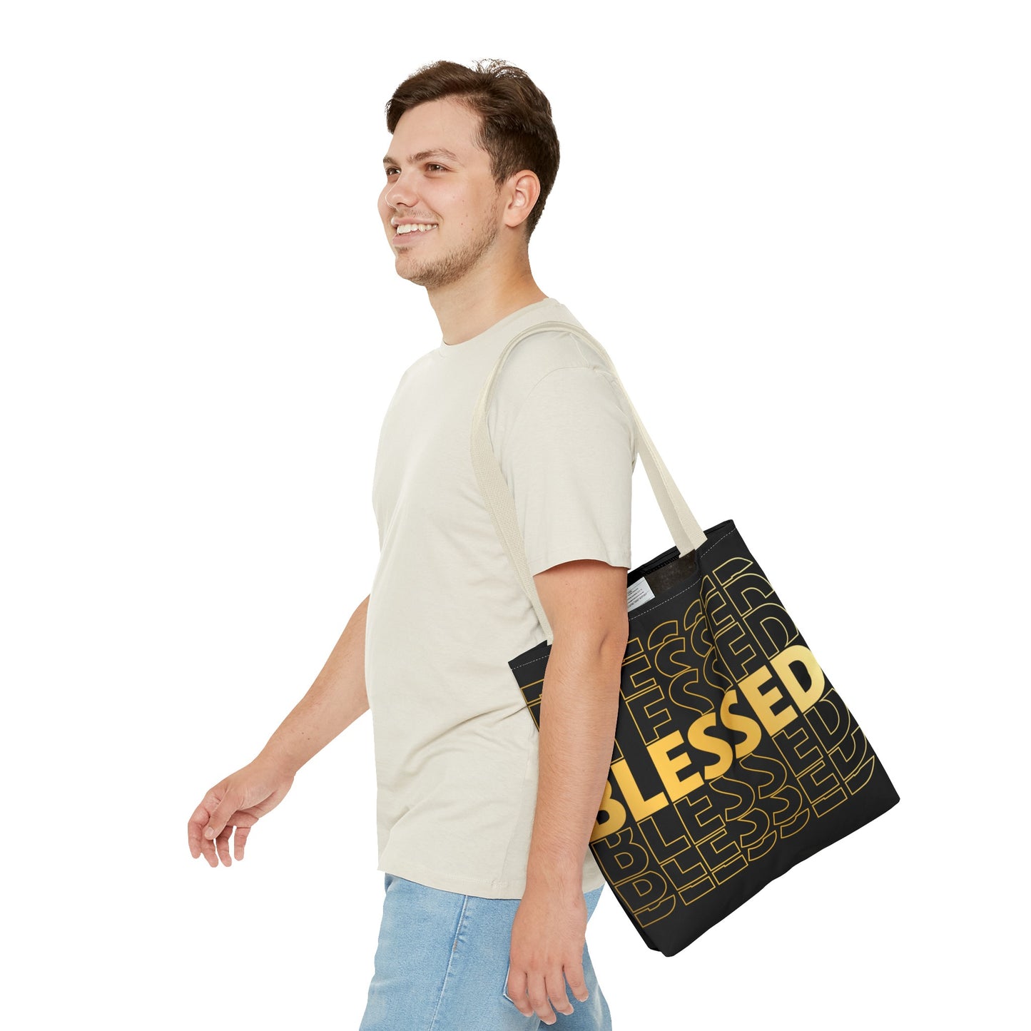Blessed to Infinity Tote Bag (AOP)