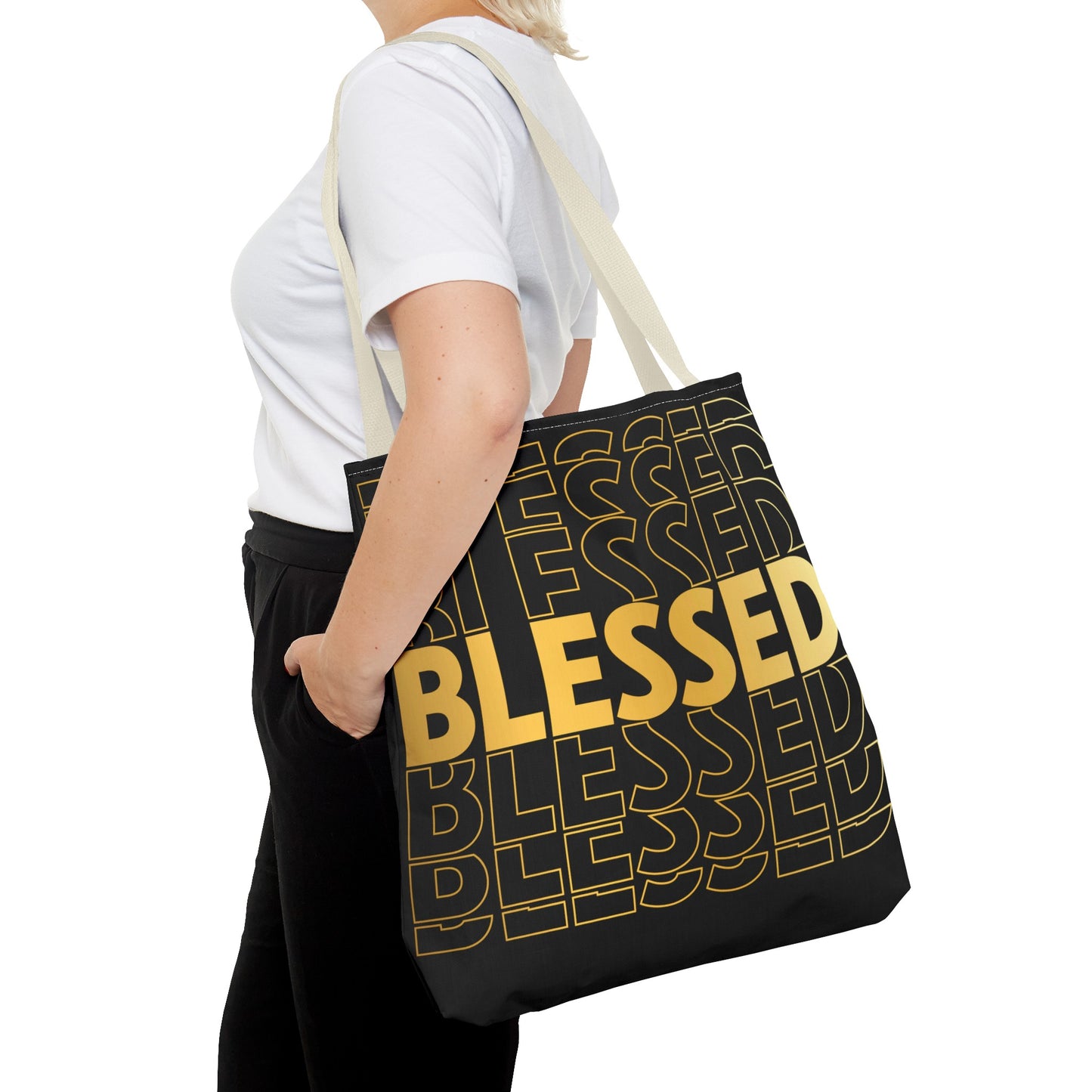 Blessed to Infinity Tote Bag (AOP)