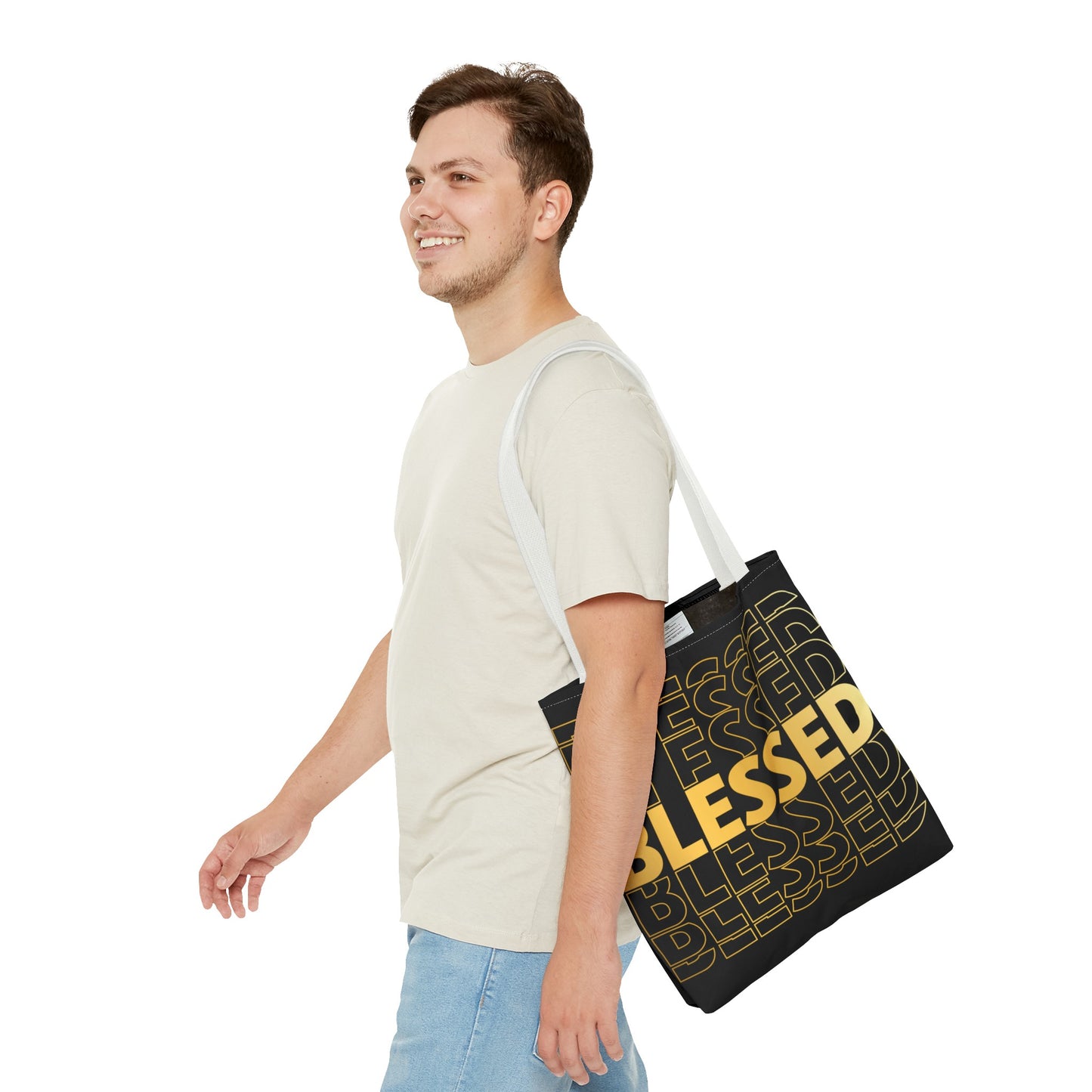 Blessed to Infinity Tote Bag (AOP)
