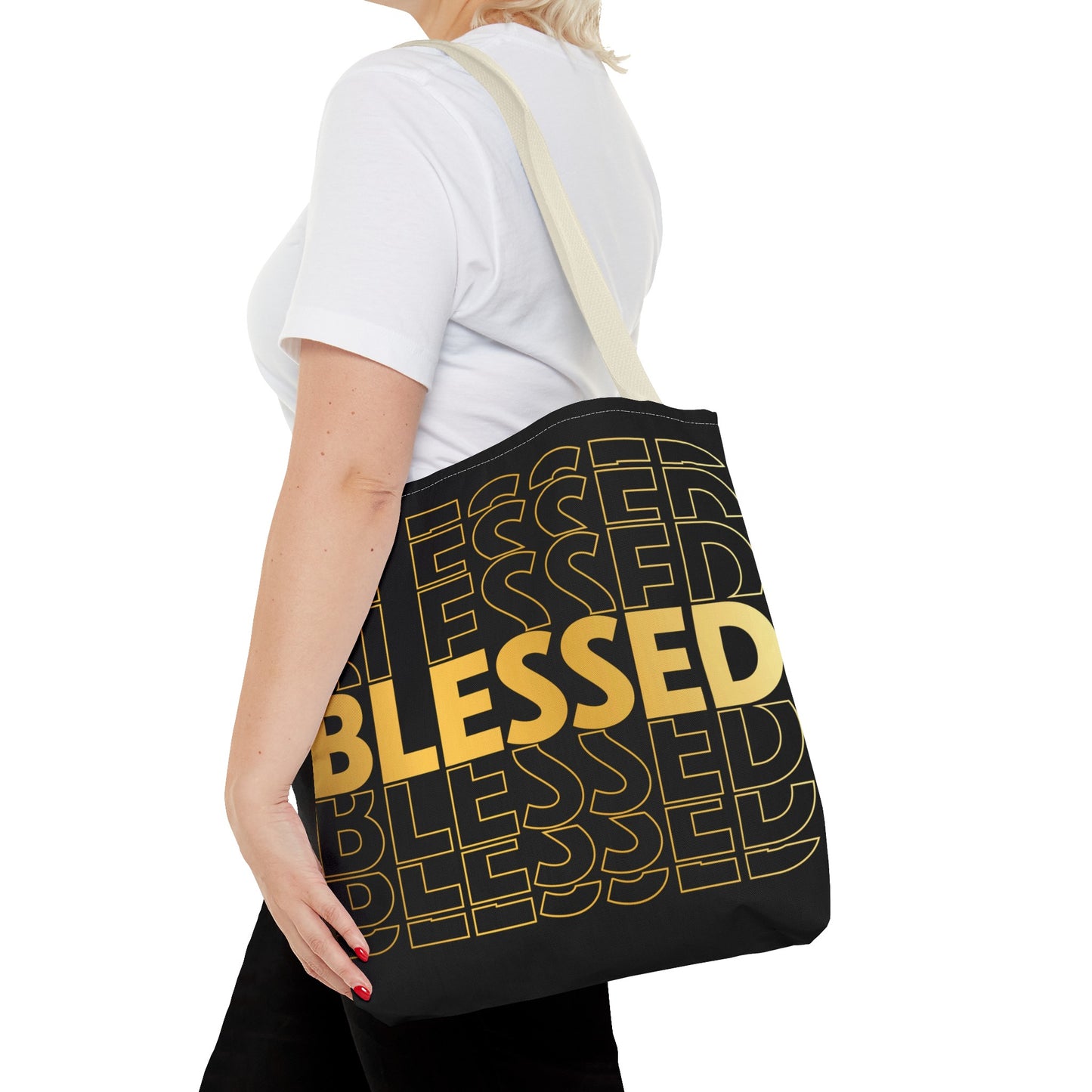 Blessed to Infinity Tote Bag (AOP)