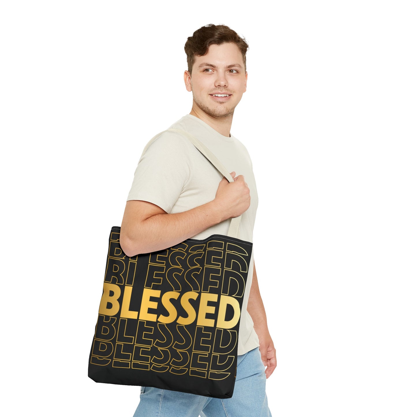 Blessed to Infinity Tote Bag (AOP)