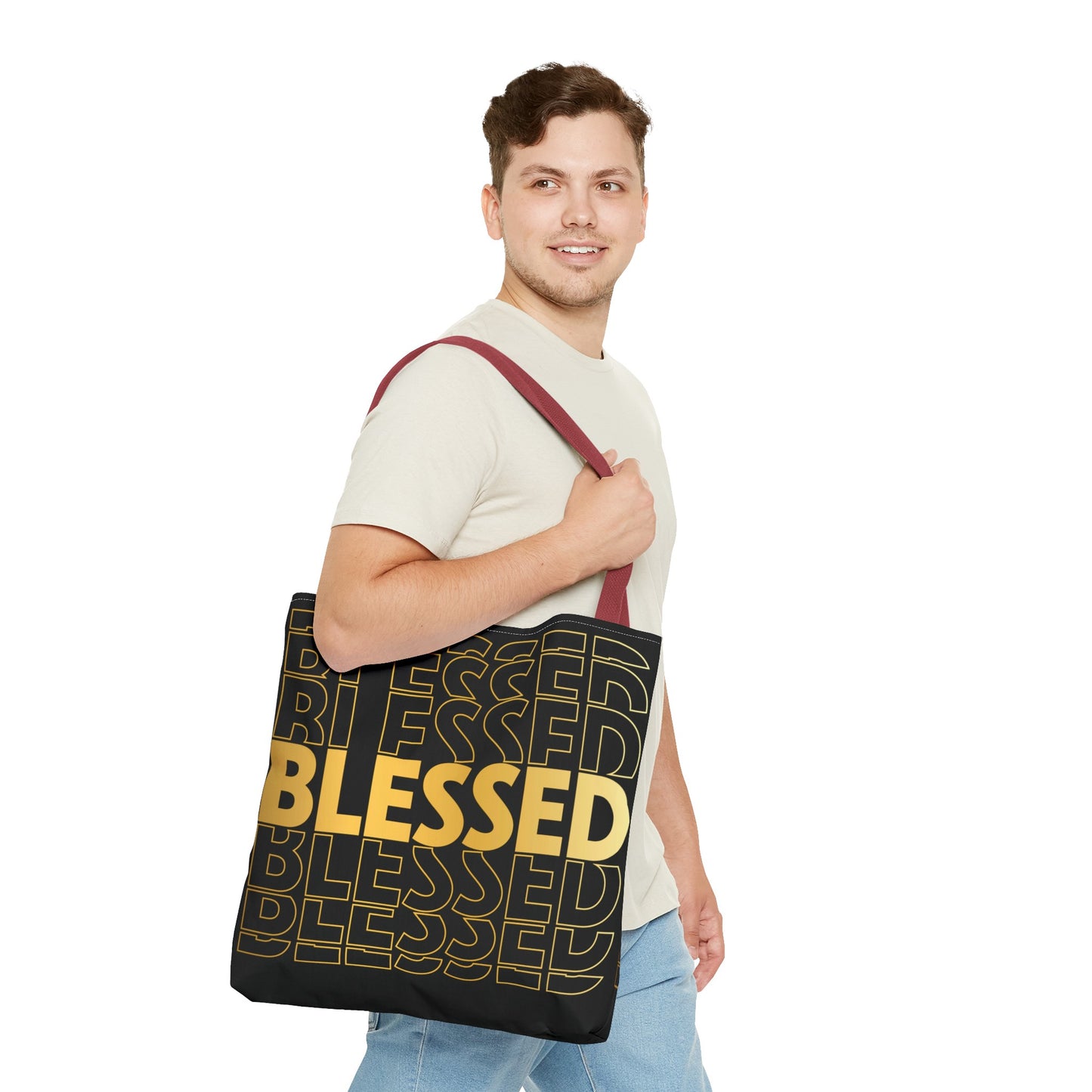 Blessed to Infinity Tote Bag (AOP)