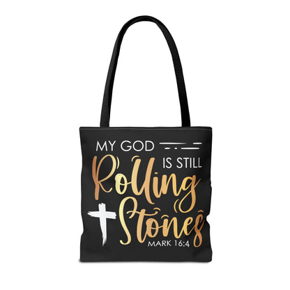 My God is Still Rolling Stones Tote Bag (AOP)