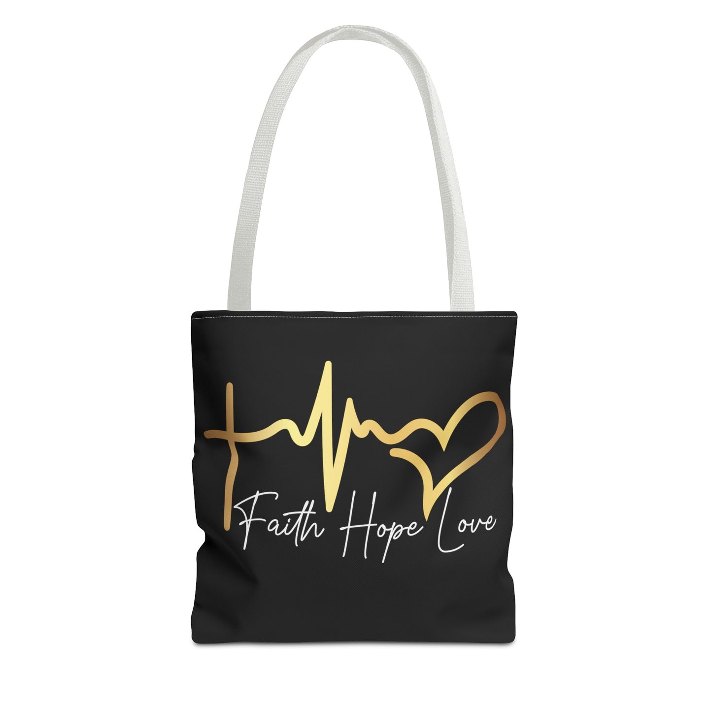 Faith Love And Hope  Life Line Tote Bag (AOP)