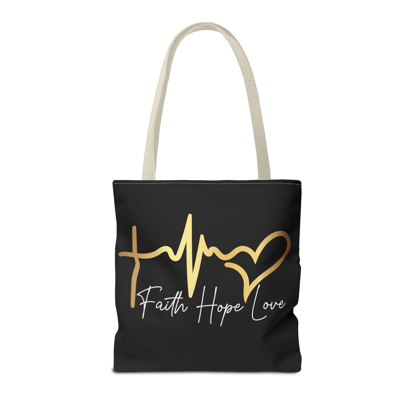 Faith Love And Hope  Life Line Tote Bag (AOP)