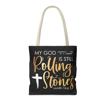 My God is Still Rolling Stones Tote Bag (AOP)