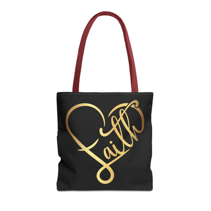 Faith Heart Tote Bag (AOP)