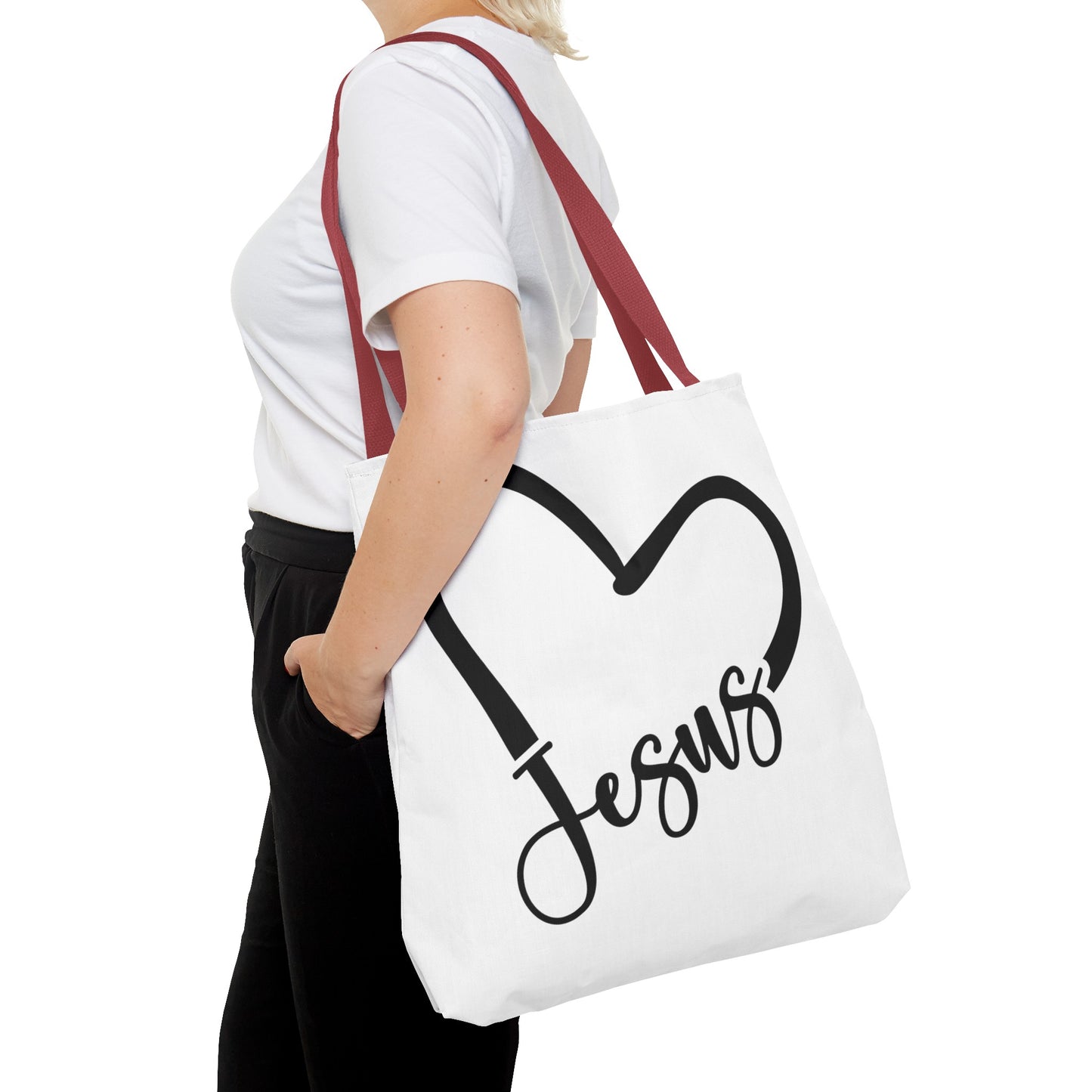 Jesus Heart Tote Bag (AOP)