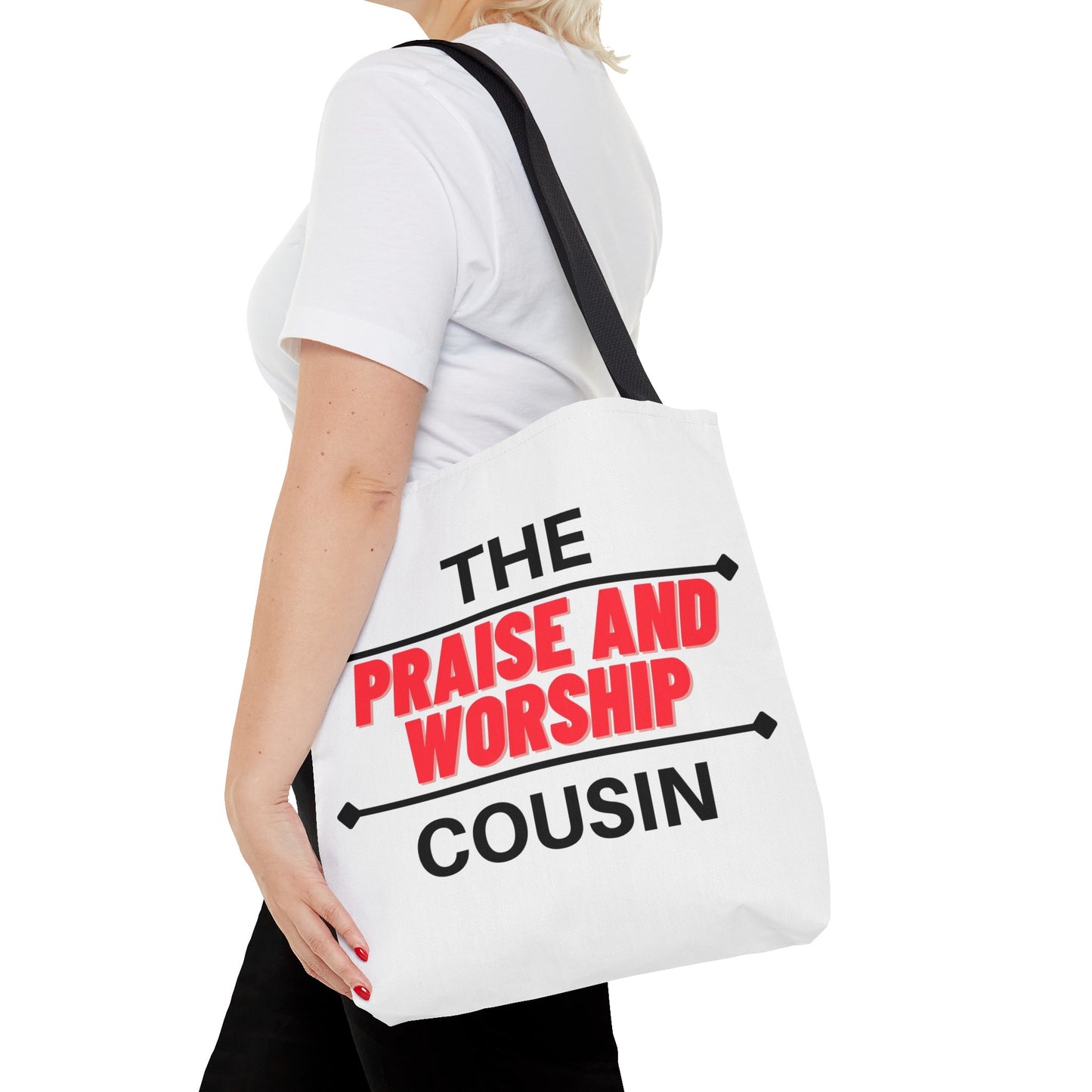 The Praise and Worship Cousin Tote Bag (AOP)