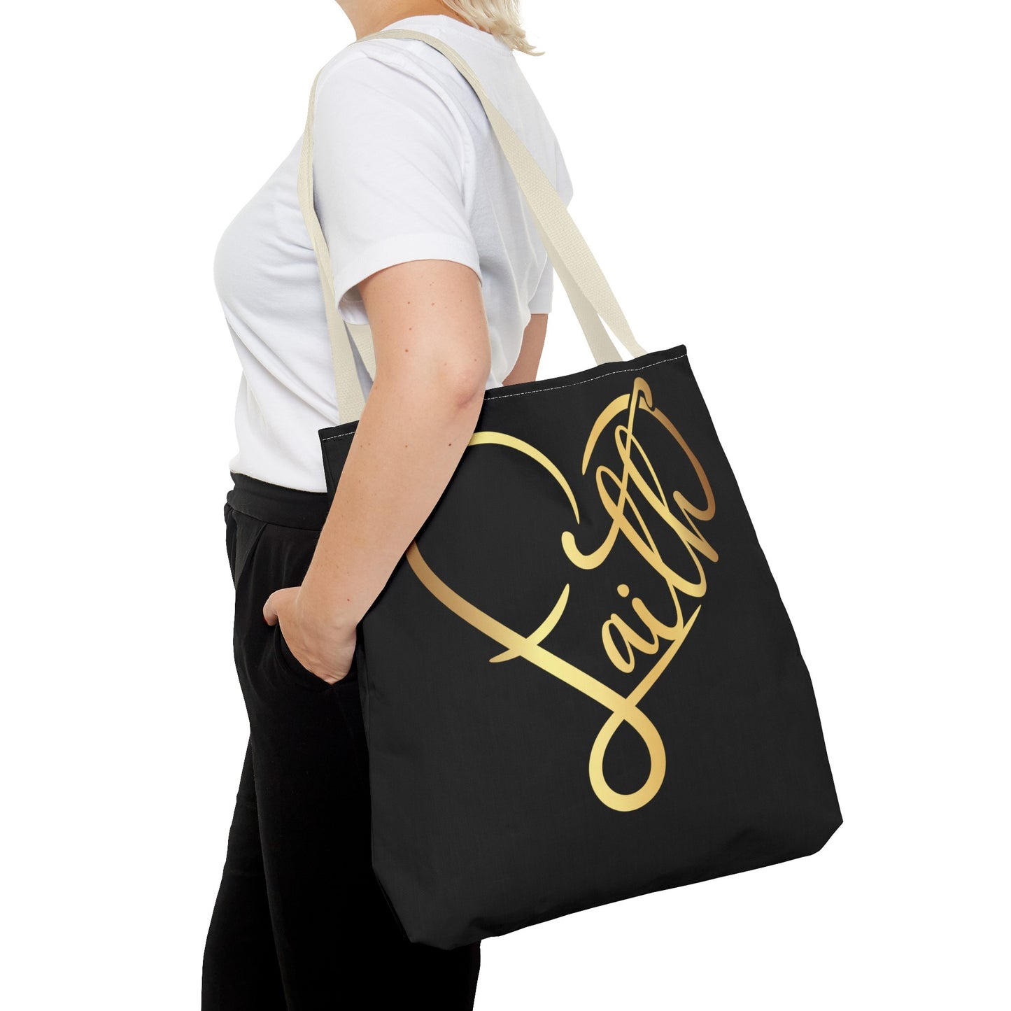 Faith Heart Tote Bag (AOP)