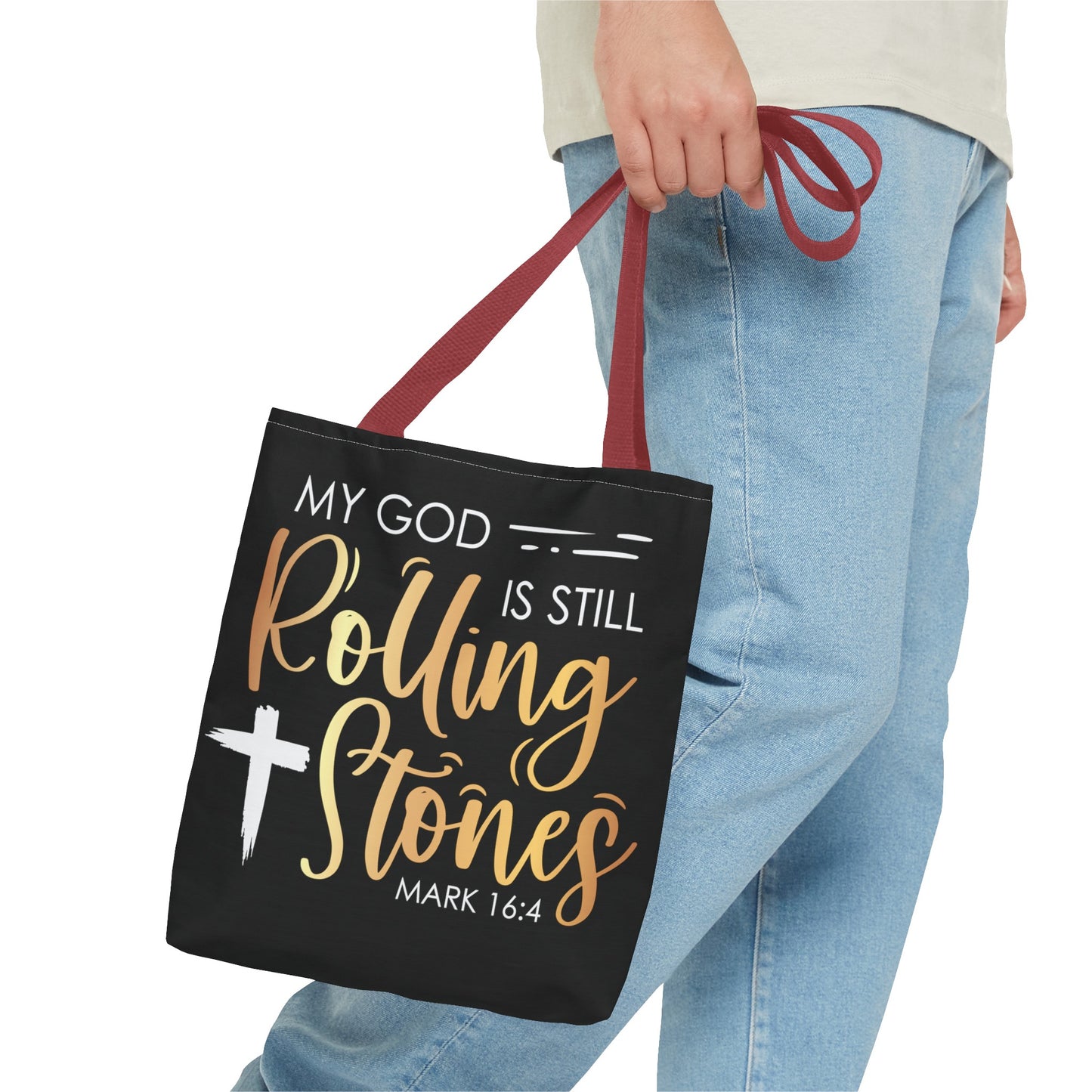 My God is Still Rolling Stones Tote Bag (AOP)