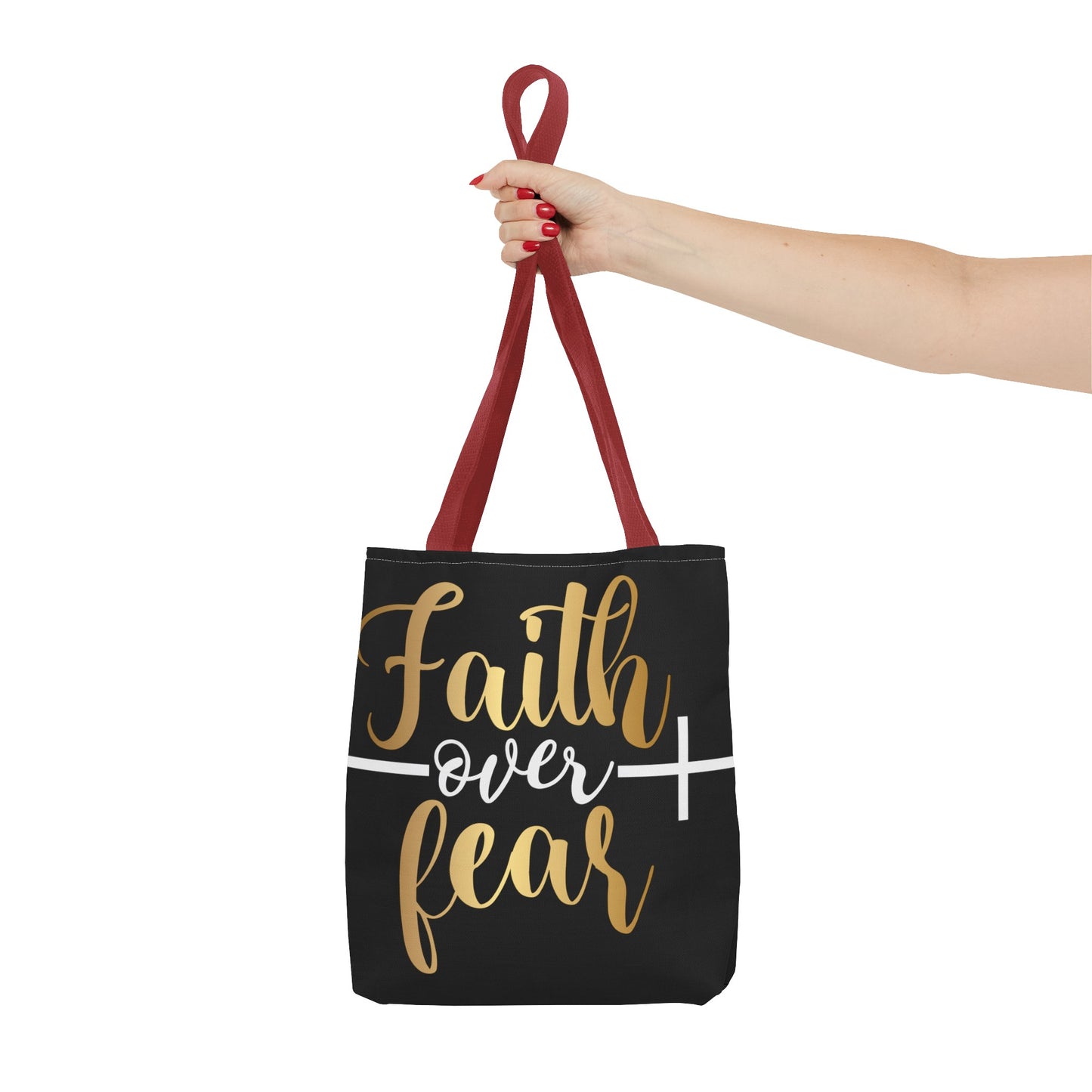 Faith Over Fear Tote Bag (AOP)