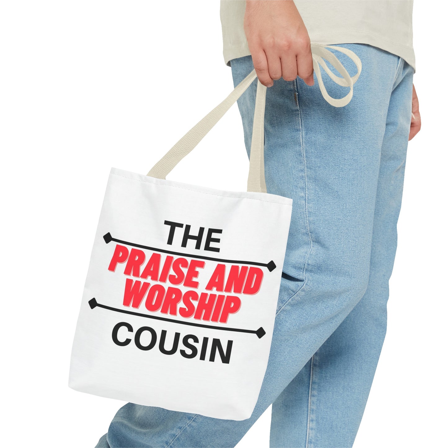 The Praise and Worship Cousin Tote Bag (AOP)