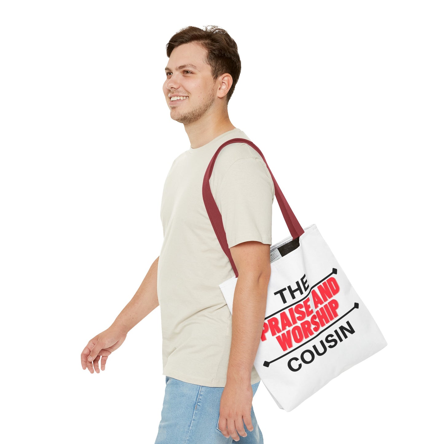 The Praise and Worship Cousin Tote Bag (AOP)