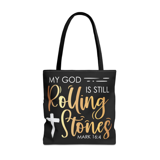 My God is Still Rolling Stones Tote Bag (AOP)