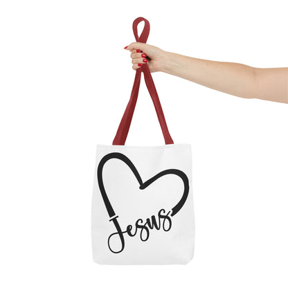 Jesus Heart Tote Bag (AOP)