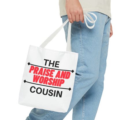 The Praise and Worship Cousin Tote Bag (AOP)