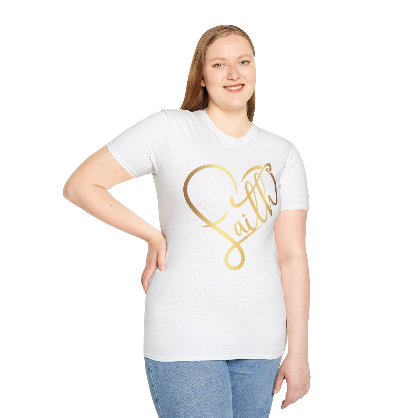 Faith Heart Unisex Softstyle T-Shirt