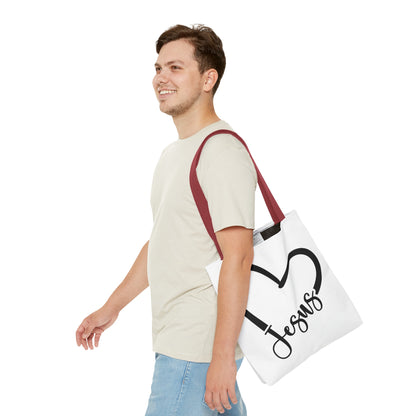 Jesus Heart Tote Bag (AOP)