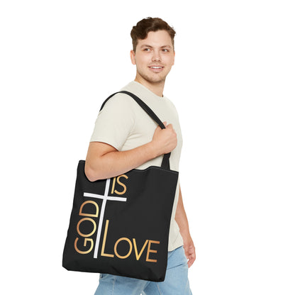 God Is Love Tote Bag (AOP)