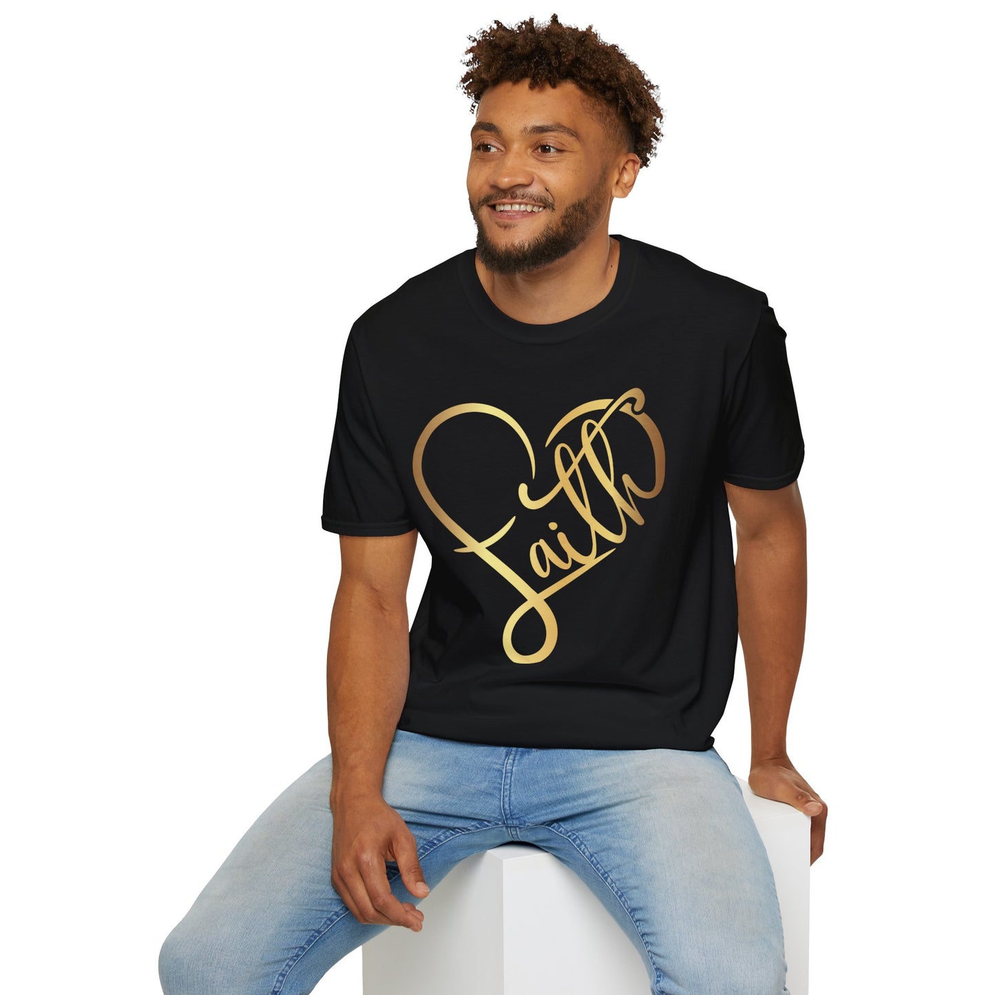 Faith Heart Unisex Softstyle T-Shirt