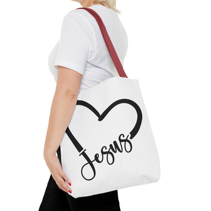 Jesus Heart Tote Bag (AOP)