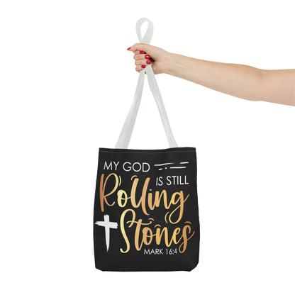 My God is Still Rolling Stones Tote Bag (AOP)