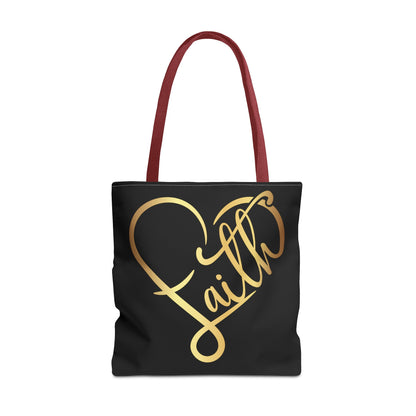 Faith Heart Tote Bag (AOP)