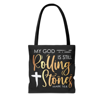 My God is Still Rolling Stones Tote Bag (AOP)