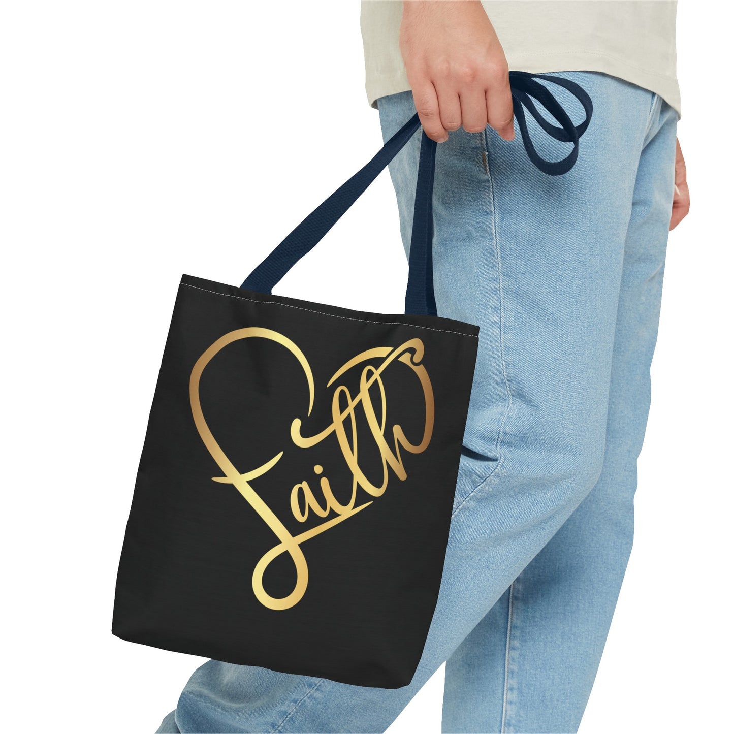 Faith Heart Tote Bag (AOP)