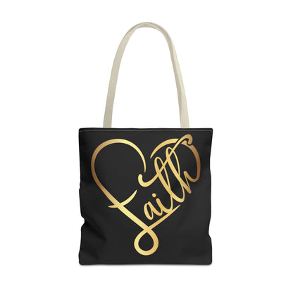 Faith Heart Tote Bag (AOP)