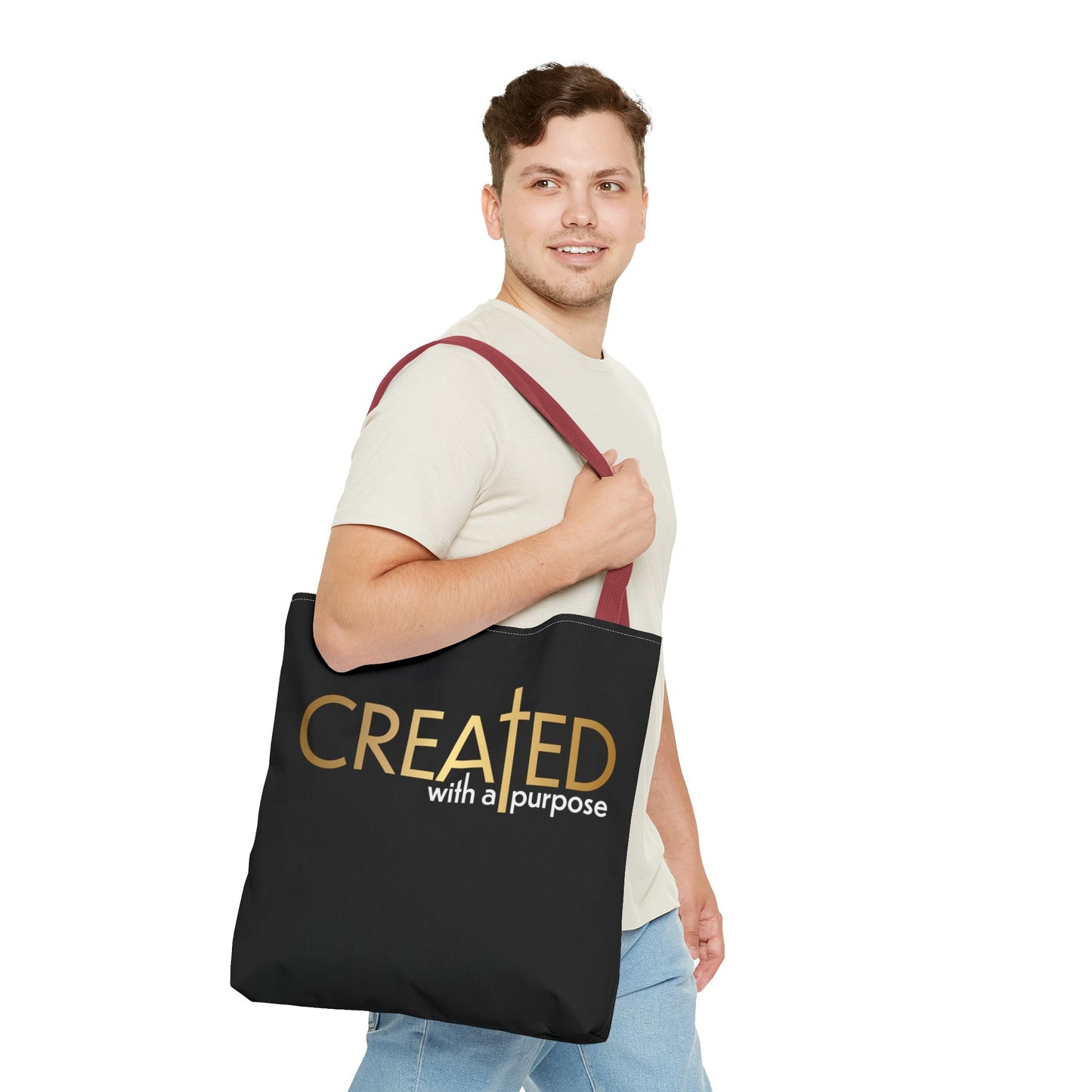 Created with a Purpose Tote Bag (AOP)