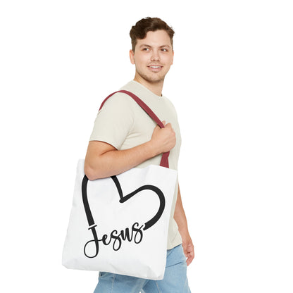 Jesus Heart Tote Bag (AOP)