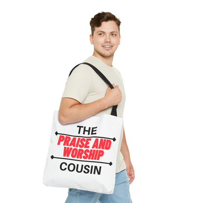 The Praise and Worship Cousin Tote Bag (AOP)