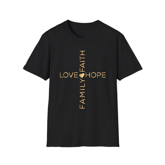 Love Faith Hope Family Unisex Softstyle T-Shirt