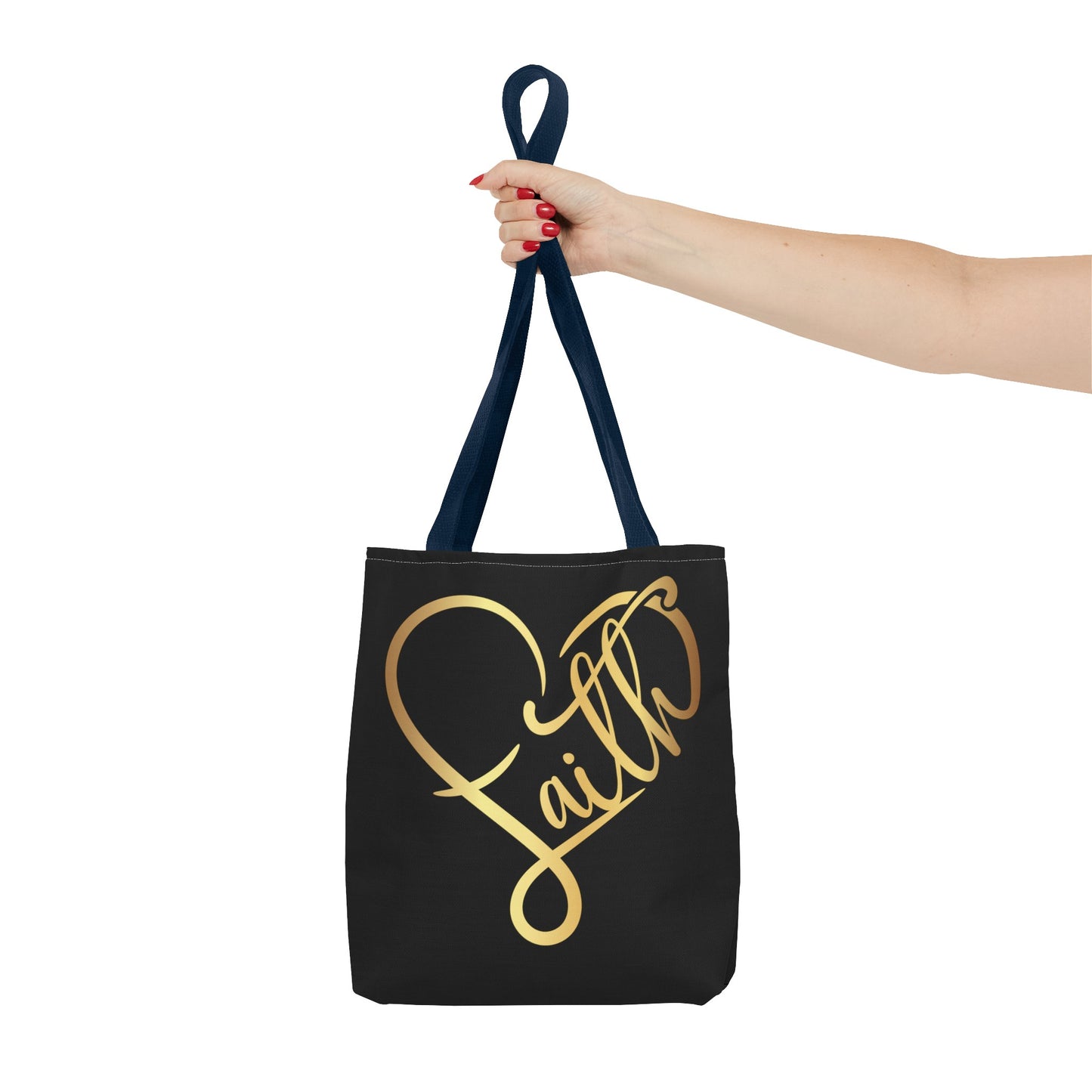 Faith Heart Tote Bag (AOP)