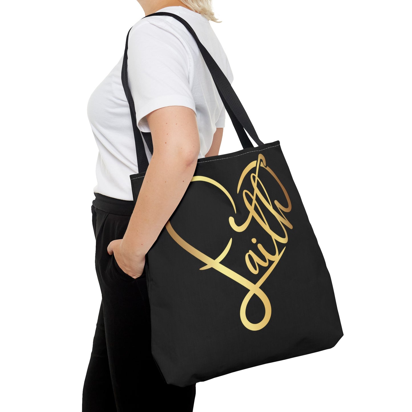 Faith Heart Tote Bag (AOP)