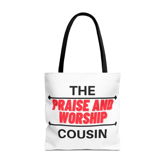 The Praise and Worship Cousin Tote Bag (AOP)