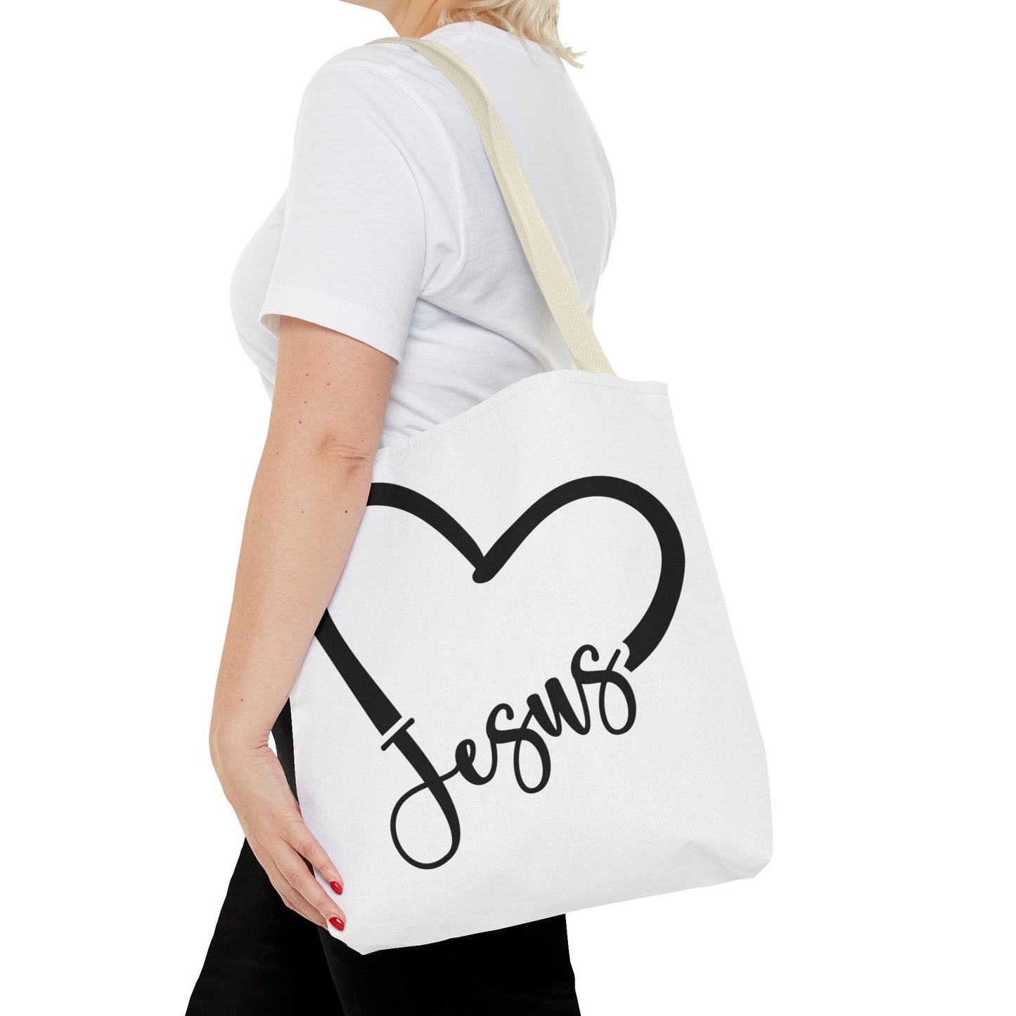 Jesus Heart Tote Bag (AOP)