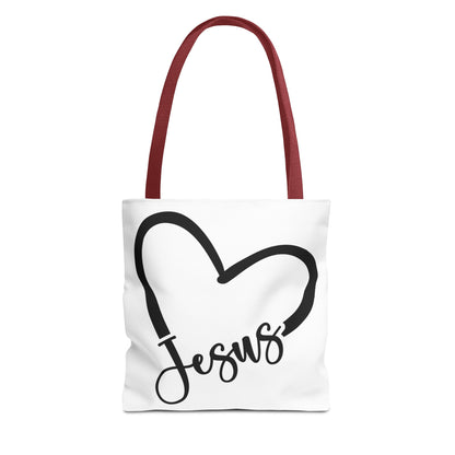 Jesus Heart Tote Bag (AOP)