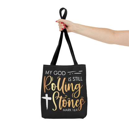 My God is Still Rolling Stones Tote Bag (AOP)