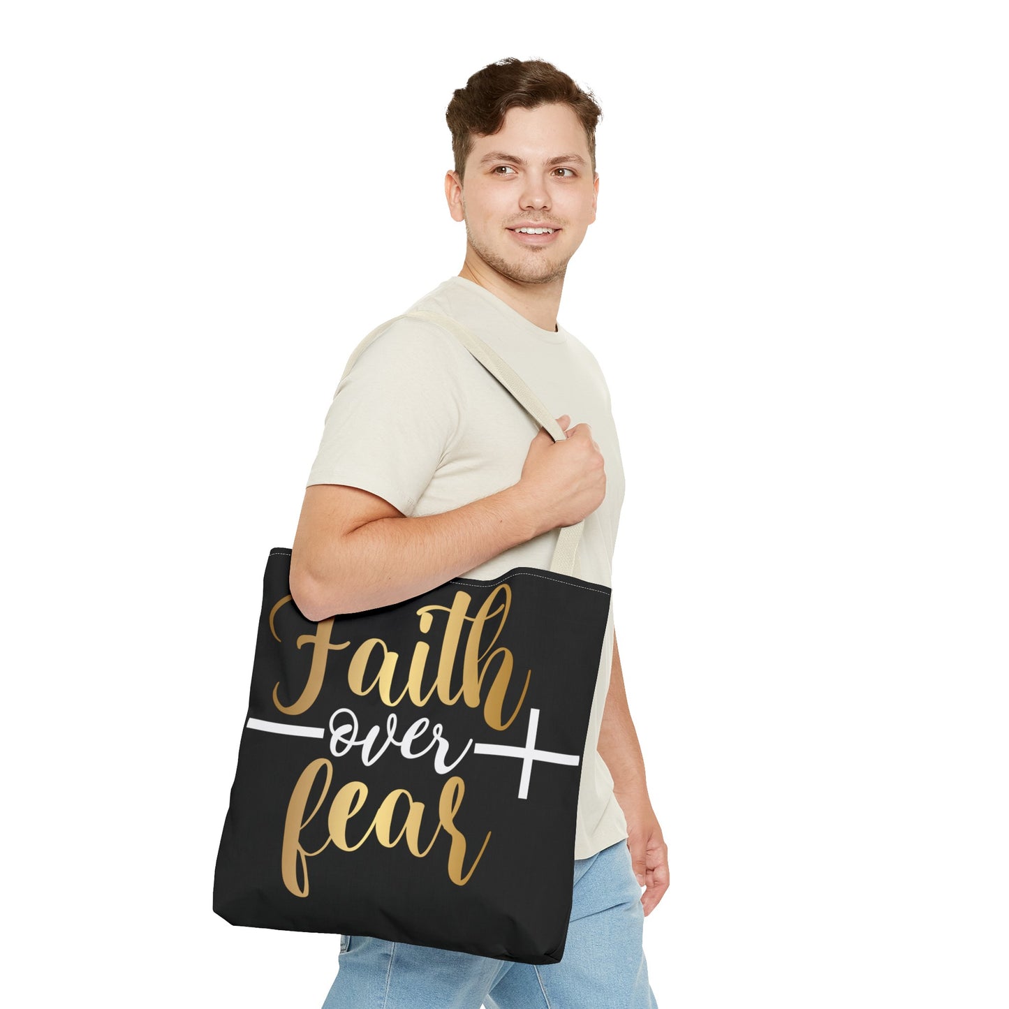 Faith Over Fear Tote Bag (AOP)