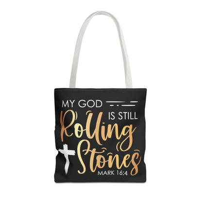 My God is Still Rolling Stones Tote Bag (AOP)