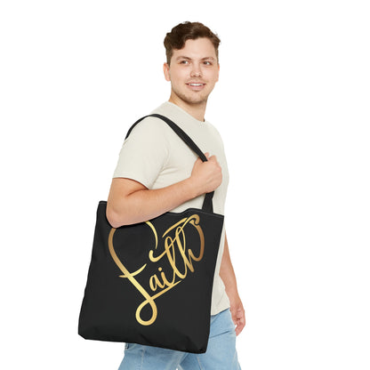 Faith Heart Tote Bag (AOP)