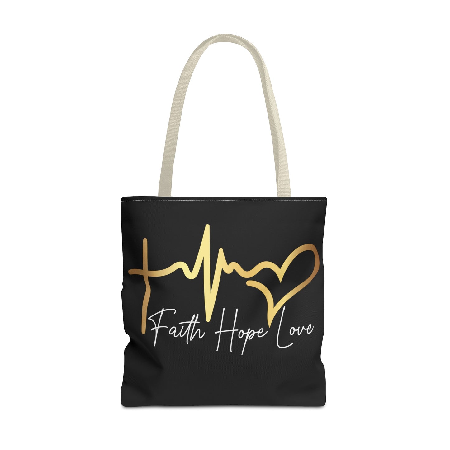 Faith Love And Hope  Life Line Tote Bag (AOP)