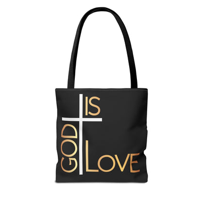 God Is Love Tote Bag (AOP)