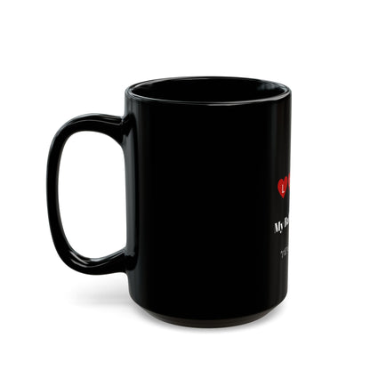 I Love My Baby Mommas Black Mug - Heart Design Gift for Moms
