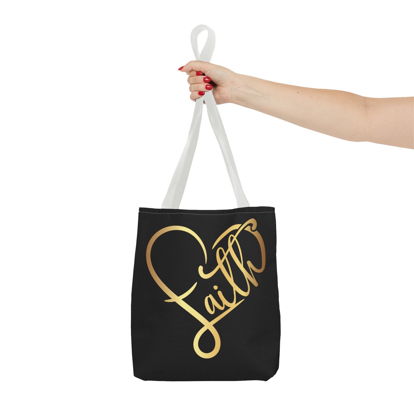 Faith Heart Tote Bag (AOP)