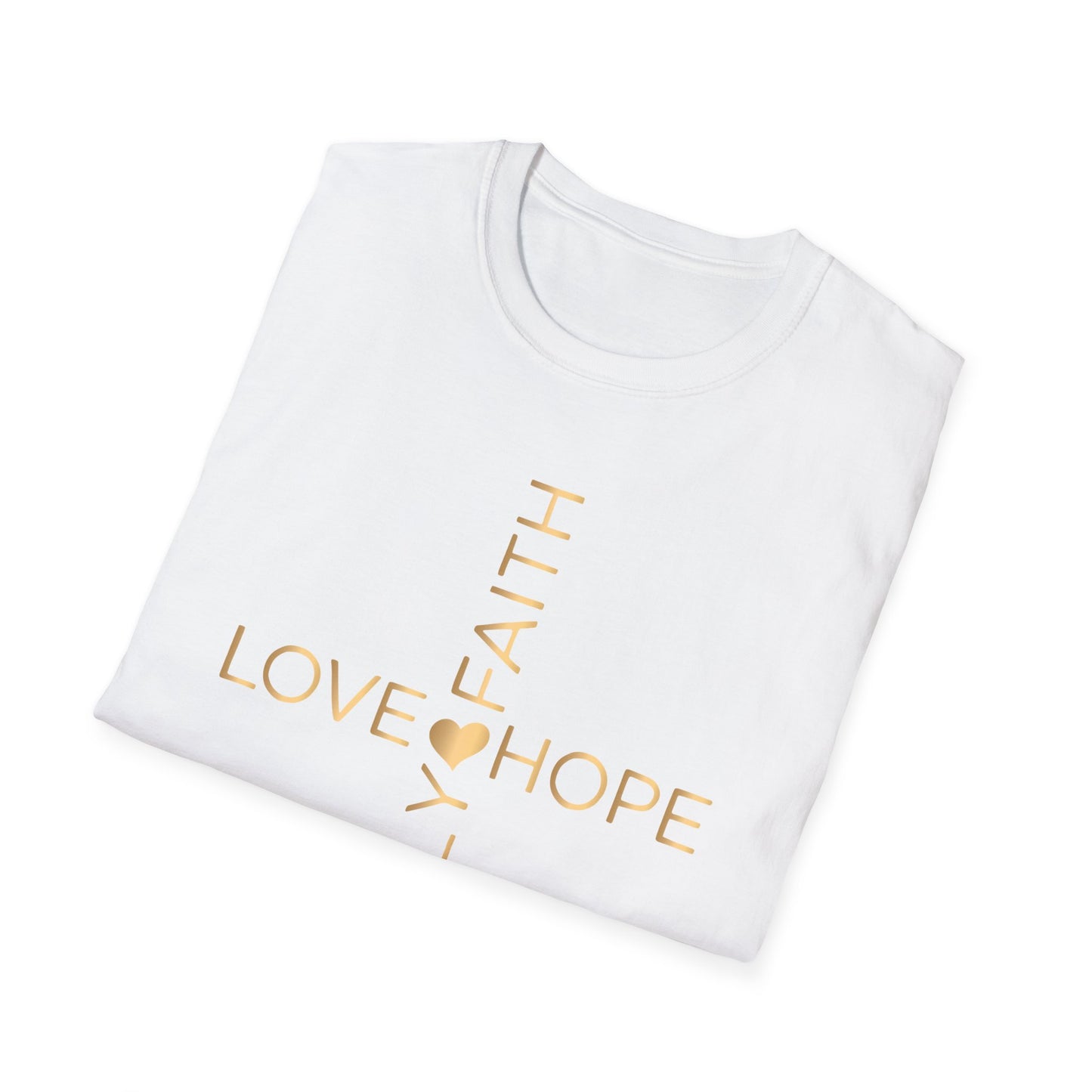 Love Faith Hope Family Unisex Softstyle T-Shirt