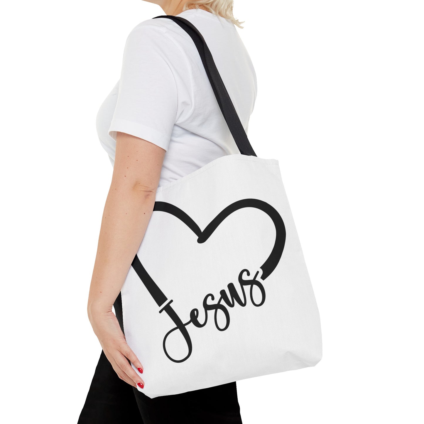 Jesus Heart Tote Bag (AOP)